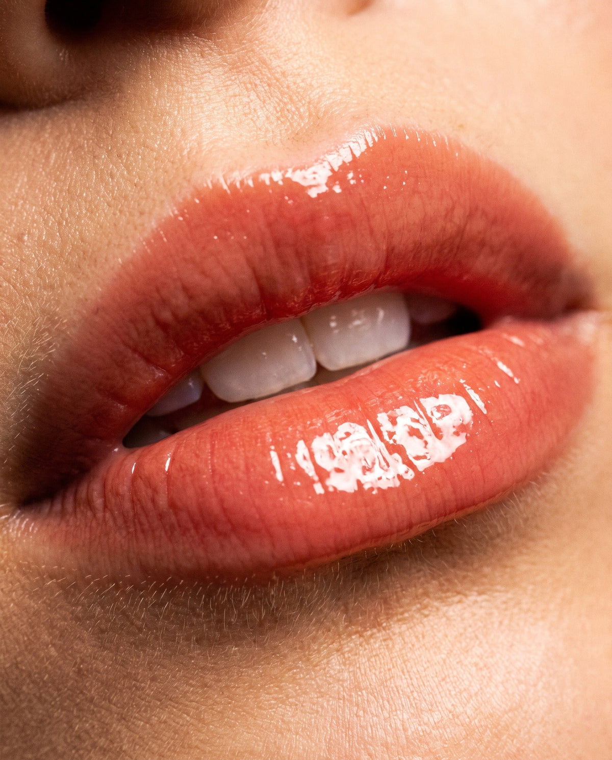 Golden Hour on the lip, close up